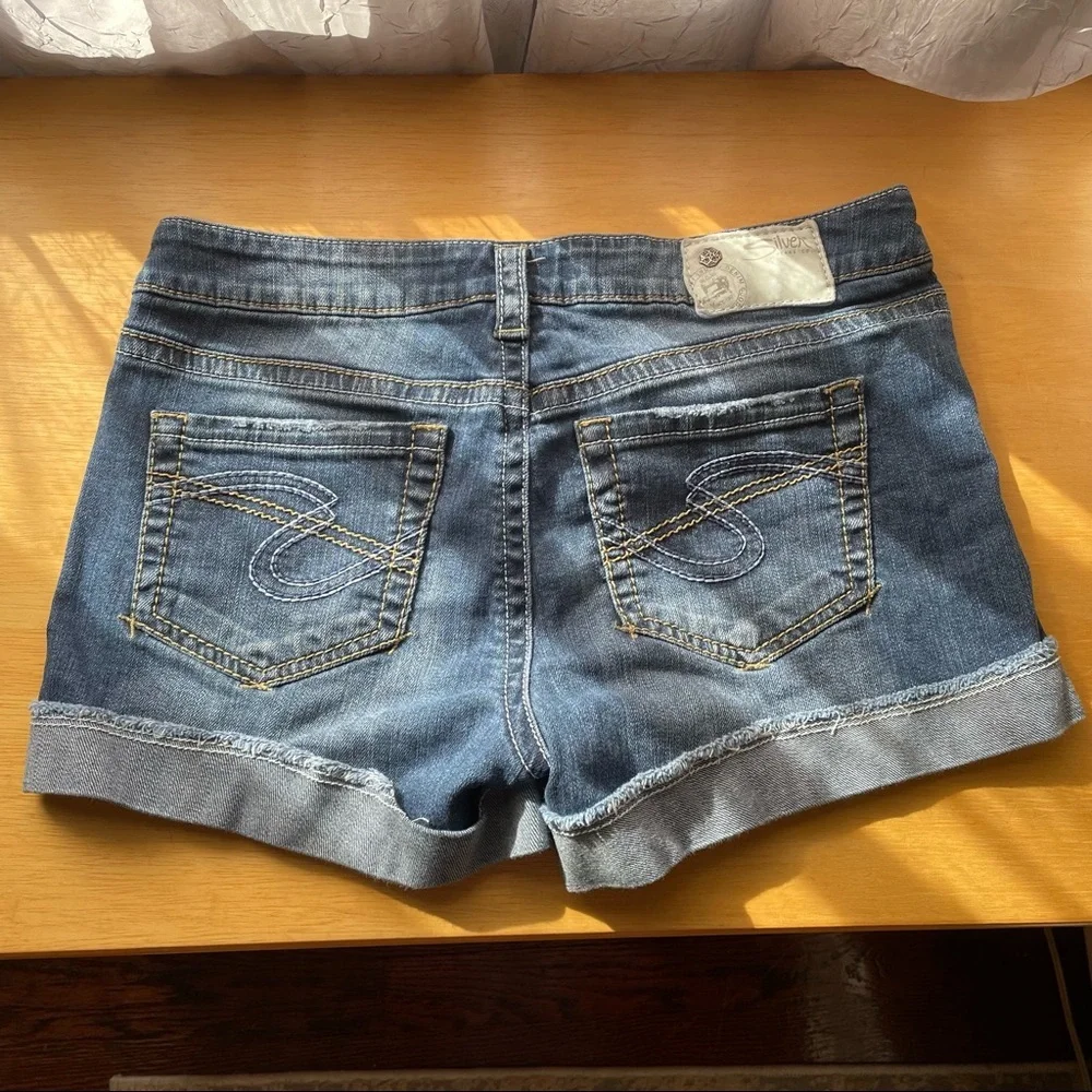 Silver Jean Shorts Toni